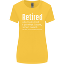 Retired Definition Funny Retirement Womens Wider Cut T-Shirt Yellow