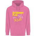 Retirement Plan Biker Motorbike Motorcycle Mens 80% Cotton Hoodie Azelea