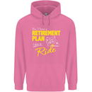 Retirement Plan Biker Motorbike Motorcycle Mens 80% Cotton Hoodie Azelea