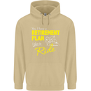 Retirement Plan Biker Motorbike Motorcycle Mens 80% Cotton Hoodie Sand
