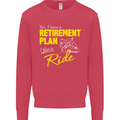 Retirement Plan Biker Motorbike Motorcycle Mens Sweatshirt Jumper Heliconia