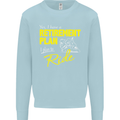 Retirement Plan Biker Motorbike Motorcycle Mens Sweatshirt Jumper Light Blue