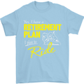 Retirement Plan Biker Motorbike Motorcycle Mens T-Shirt Cotton Gildan Light Blue