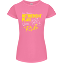 Retirement Plan Biker Motorbike Motorcycle Womens Petite Cut T-Shirt Azalea