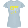 Retirement Plan Biker Motorbike Motorcycle Womens Petite Cut T-Shirt Light Blue