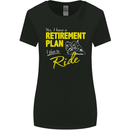 Retirement Plan Biker Motorbike Motorcycle Womens Wider Cut T-Shirt Black