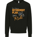 Retirement Plan Biker Motorcycle Motorbike Mens Sweatshirt Jumper Black