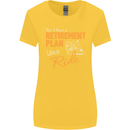 Retirement Plan Biker Motorcycle Motorbike Womens Wider Cut T-Shirt Yellow