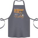 Retirement Plan Fishing Funny Fisherman Cotton Apron 100% Organic Steel