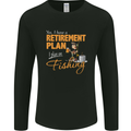 Retirement Plan Fishing Funny Fisherman Mens Long Sleeve T-Shirt Black
