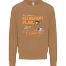 Retirement Plan Fishing Funny Fisherman Mens Sweatshirt Jumper Caramel Latte