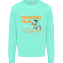 Retirement Plan Fishing Funny Fisherman Mens Sweatshirt Jumper Peppermint