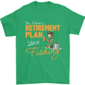Retirement Plan Fishing Funny Fisherman Mens T-Shirt Cotton Gildan Irish Green