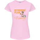 Retirement Plan Fishing Funny Fisherman Womens Petite Cut T-Shirt Light Pink