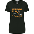 Retirement Plan Fishing Funny Fisherman Womens Wider Cut T-Shirt Black