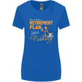Retirement Plan Fishing Funny Fisherman Womens Wider Cut T-Shirt Royal Blue