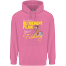 Retirement Plan I Plan on Fishing Fisherman Mens 80% Cotton Hoodie Azelea