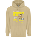 Retirement Plan I Plan on Fishing Fisherman Mens 80% Cotton Hoodie Sand
