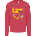 Retirement Plan I Plan on Fishing Fisherman Mens Sweatshirt Jumper Heliconia