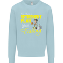 Retirement Plan I Plan on Fishing Fisherman Mens Sweatshirt Jumper Light Blue