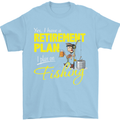 Retirement Plan I Plan on Fishing Fisherman Mens T-Shirt Cotton Gildan Light Blue