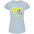 Retirement Plan I Plan on Fishing Fisherman Womens Petite Cut T-Shirt Light Blue