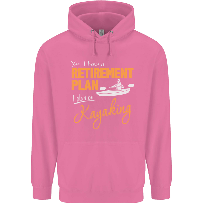Retirement Plan I Plan on Kayaking Kayak Mens 80% Cotton Hoodie Azelea