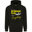 Retirement Plan I Plan on Kayaking Kayak Mens 80% Cotton Hoodie Black