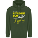 Retirement Plan I Plan on Kayaking Kayak Mens 80% Cotton Hoodie Forest Green