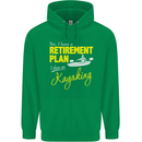 Retirement Plan I Plan on Kayaking Kayak Mens 80% Cotton Hoodie Irish Green