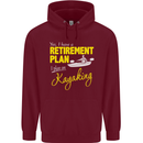 Retirement Plan I Plan on Kayaking Kayak Mens 80% Cotton Hoodie Maroon