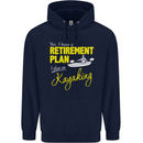 Retirement Plan I Plan on Kayaking Kayak Mens 80% Cotton Hoodie Navy Blue