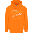 Retirement Plan I Plan on Kayaking Kayak Mens 80% Cotton Hoodie Orange