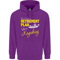 Retirement Plan I Plan on Kayaking Kayak Mens 80% Cotton Hoodie Purple