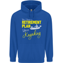 Retirement Plan I Plan on Kayaking Kayak Mens 80% Cotton Hoodie Royal Blue