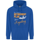 Retirement Plan I Plan on Kayaking Kayak Mens 80% Cotton Hoodie Royal Blue