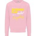 Retirement Plan I Plan on Kayaking Kayak Mens Sweatshirt Jumper Light Pink