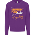 Retirement Plan I Plan on Kayaking Kayak Mens Sweatshirt Jumper Purple