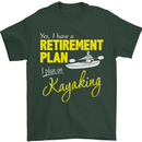 Retirement Plan I Plan on Kayaking Kayak Mens T-Shirt Cotton Gildan Forest Green