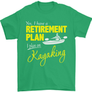 Retirement Plan I Plan on Kayaking Kayak Mens T-Shirt Cotton Gildan Irish Green