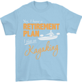 Retirement Plan I Plan on Kayaking Kayak Mens T-Shirt Cotton Gildan Light Blue
