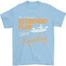 Retirement Plan I Plan on Kayaking Kayak Mens T-Shirt Cotton Gildan Light Blue