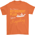 Retirement Plan I Plan on Kayaking Kayak Mens T-Shirt Cotton Gildan Orange