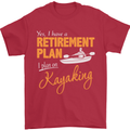 Retirement Plan I Plan on Kayaking Kayak Mens T-Shirt Cotton Gildan Red