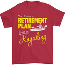 Retirement Plan I Plan on Kayaking Kayak Mens T-Shirt Cotton Gildan Red