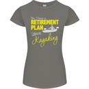 Retirement Plan I Plan on Kayaking Kayak Womens Petite Cut T-Shirt Charcoal