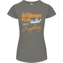 Retirement Plan I Plan on Kayaking Kayak Womens Petite Cut T-Shirt Charcoal