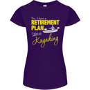 Retirement Plan I Plan on Kayaking Kayak Womens Petite Cut T-Shirt Purple