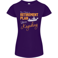 Retirement Plan I Plan on Kayaking Kayak Womens Petite Cut T-Shirt Purple