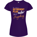 Retirement Plan I Plan on Kayaking Kayak Womens Petite Cut T-Shirt Purple